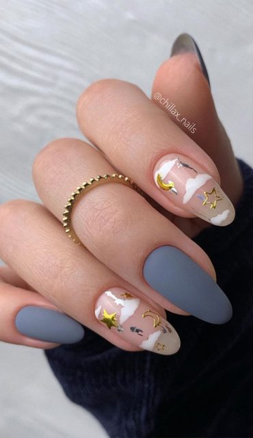 Stylish Nail Art Designs That Pretty From Every Angle Cloud Moon And