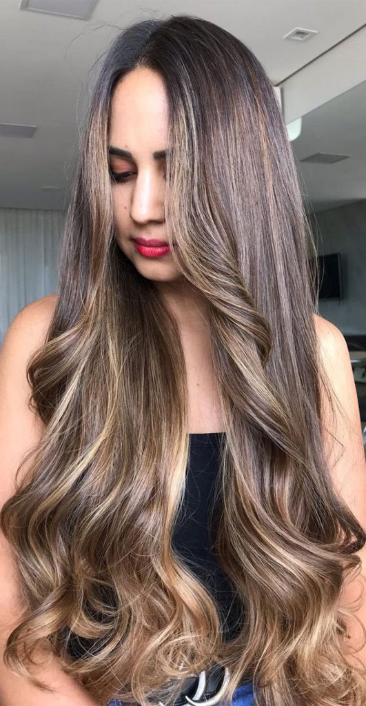 43 Gorgeous Hair Colour Ideas With Blonde Glam Brunette With Blonde