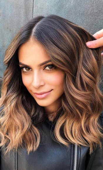 35 Ways To Upgrade Brunette Hair Copper Honey Balayage