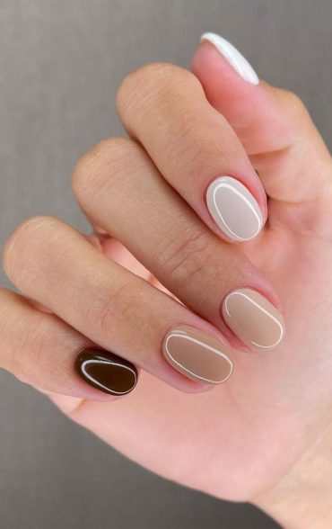 Cute Fall Nail Trends To Inspire You Different Nude Short Nails