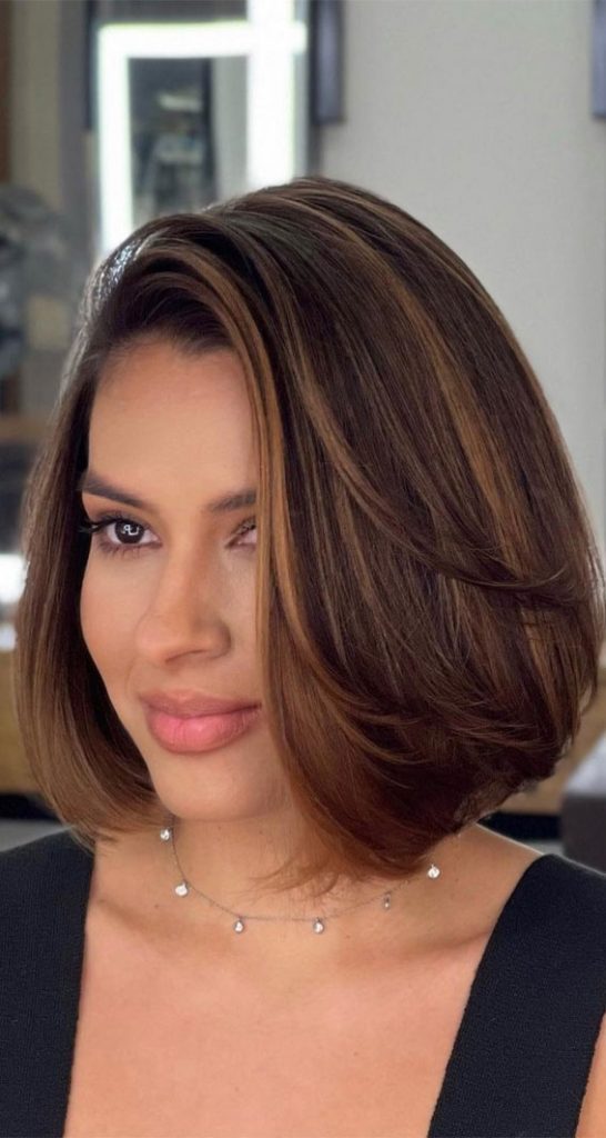 Long Bobs Bob Haircuts To Shake Up Your Look Cappuccino Brown