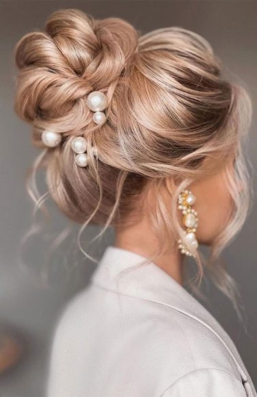 50 Amazing Ways To Style An Updo In 2022 High Bun Pearls