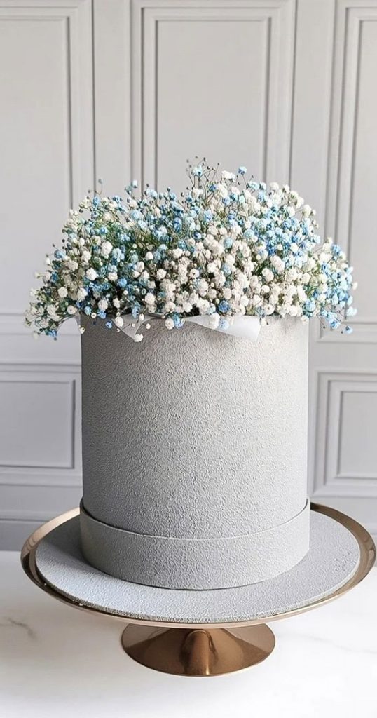 70 Cake Ideas For Birthday Any Celebration Grey Textured Cake