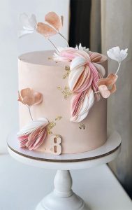 70 Cake Ideas For Birthday Any Celebration Blush Pink Cake For 8th