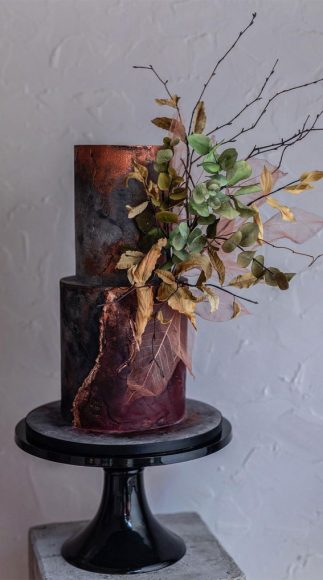 Stylish Dark Moody Wedding Cakes Avant Garde Wedding Cake