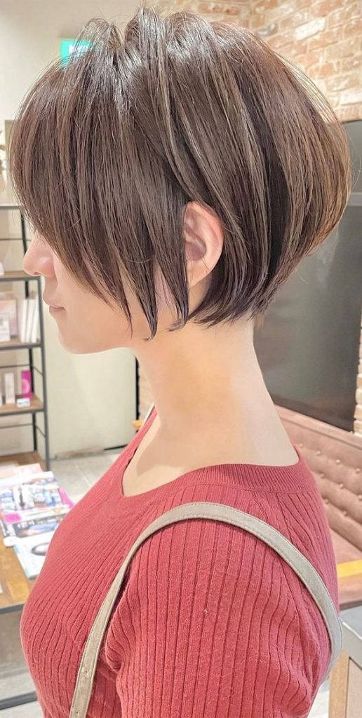 30 Cute Short Hair With Bangs Korean Style Chin Length Layered Bob