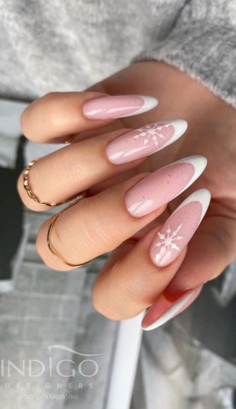 50 Best Holiday Nail Art Ideas Designs Simple French Nails With