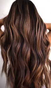 Trendy Hair Colour For Every Women Chestnut Swirl Long Hair