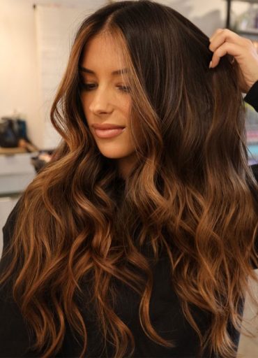 Trendy Hair Colour For Every Women Copper On Dark Chocolate Hair