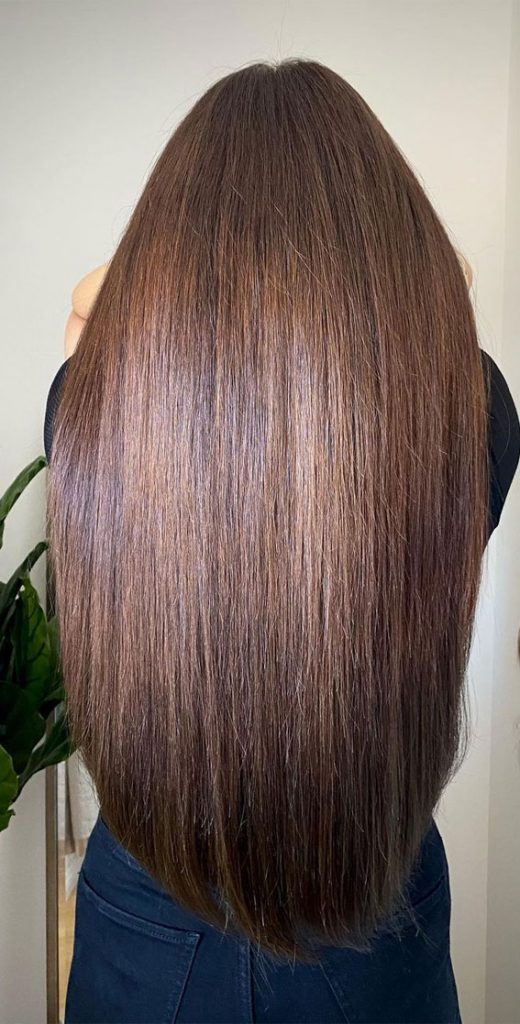 Trendy Hair Colour For Every Women Bronzed Chocolated Brown Hair