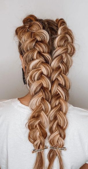 50 Cute Hairstyles For Any Occasion Chunky Pancake Dutch Braids