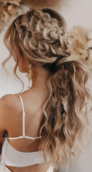 Cute Hairstyles For Any Occasion Pancake Braids Textured Ponytail