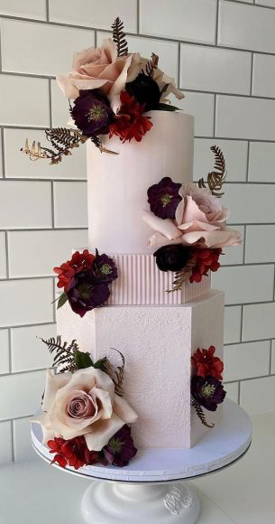 Top 50 Wedding Cake Trends 2023 Hexagon Round Cake