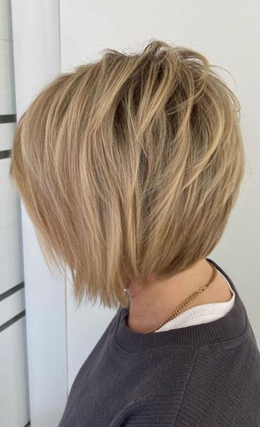 45 Versatile Bob Haircuts For Every Occasion Tousled Layered Blonde Bob