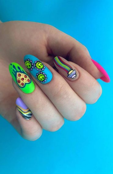 Pick And Mix Nail Designs For An Unboring Look Vibrant Playful Nails