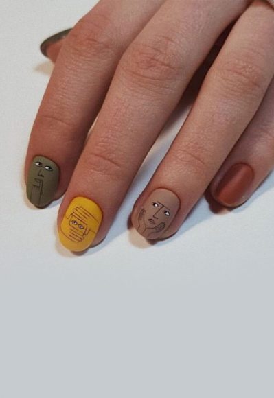 50 Pick And Mix Nail Designs For An Unboring Look Minimalist Short Nails