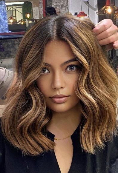 42 Breathtaking Balayage Hair Ideas Golden Blonde Balayage Lob