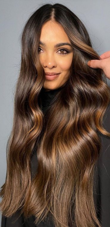 42 Breathtaking Balayage Hair Ideas Soft Golden Caramel Long Hair