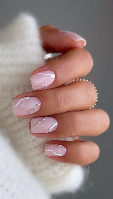 Chic Short Nail Art Designs For Maximum Style Minimalist Blush Nails