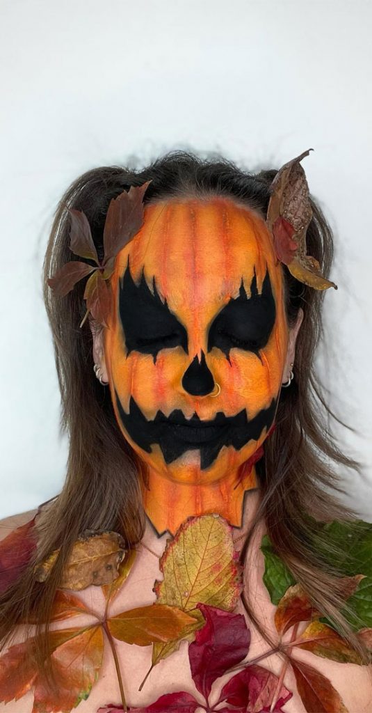 40 Spooky Halloween Makeup Transformation Ideas Jack O Lantern