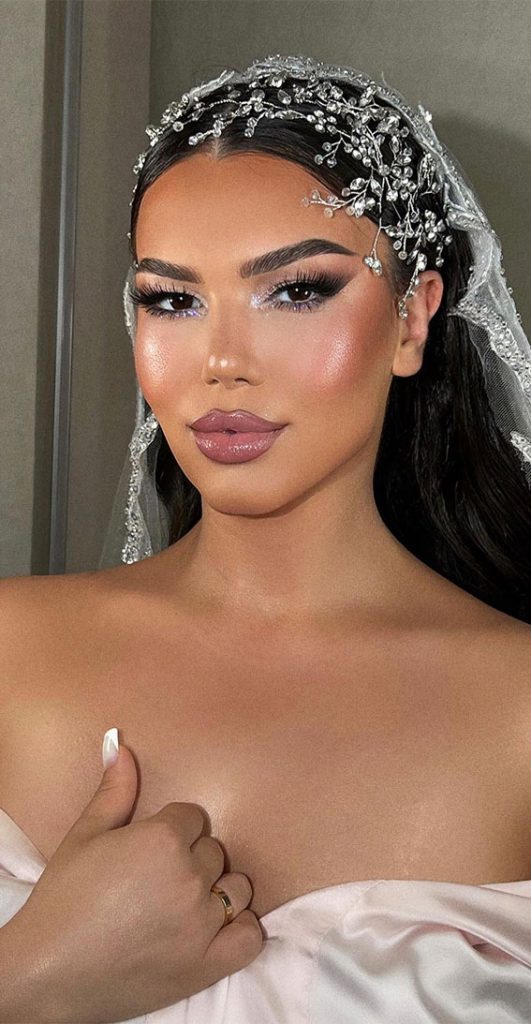 Radiant Bridal Glamour Wedding Makeup Ideas Mauve Glow Bridal Look