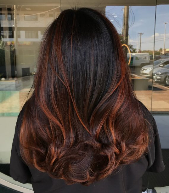 25 Beautiful Brunette Hair Colour Looks Fiery Auburn Highlights