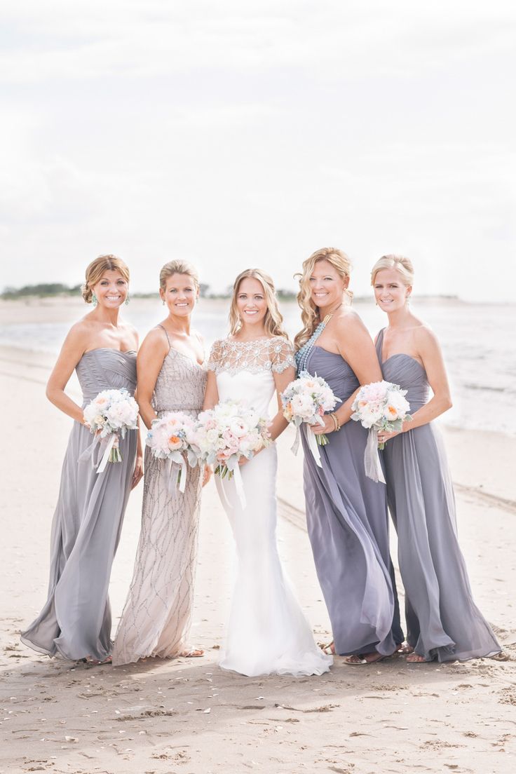 Beach Bridesmaids bridesmaids Beach Wedding