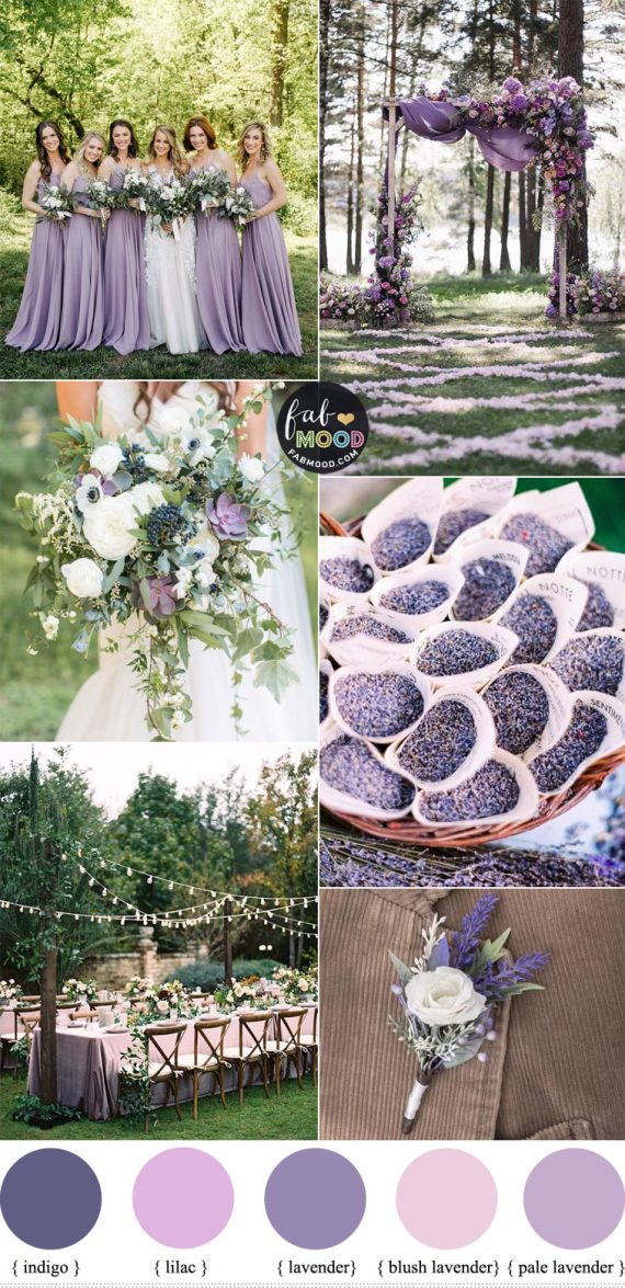 Lavender And Lilac Wedding Colours For Romantic Brides