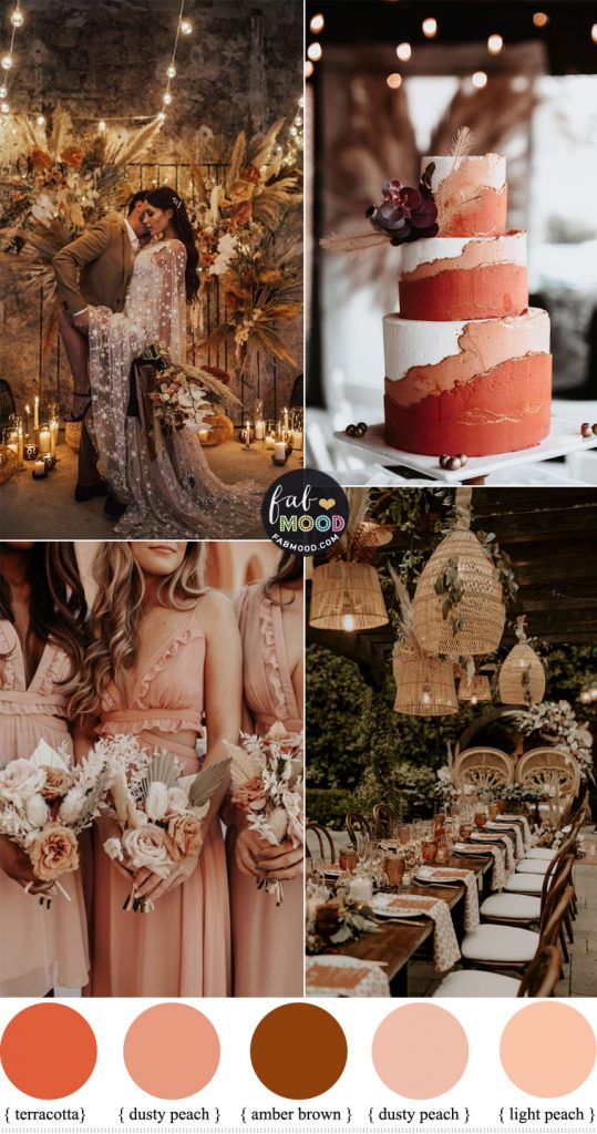 Fabulous Terracotta Wedding Color Combos Autumn Color Schemes