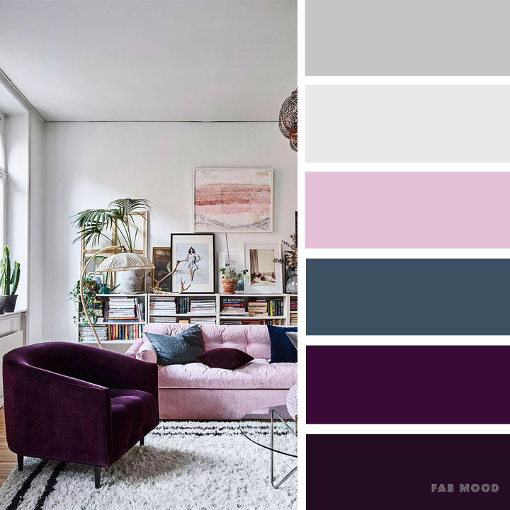 purple and gray color palette