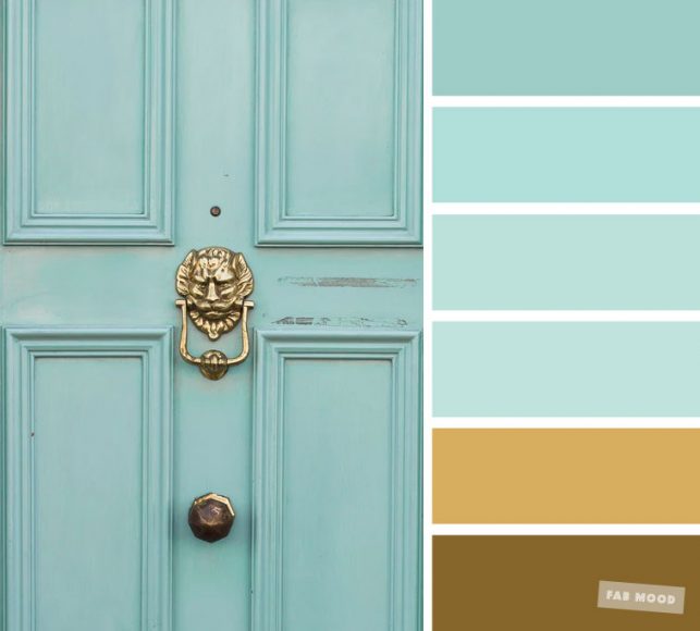 Color Inspiration : Gold and Mint Color Inspiration