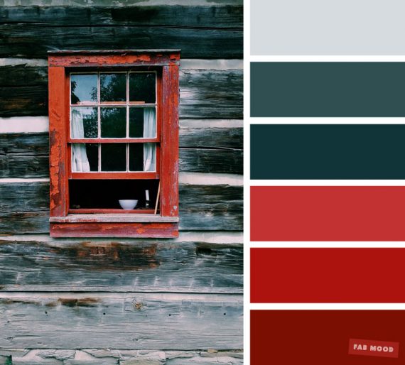 Red and green grey color scheme