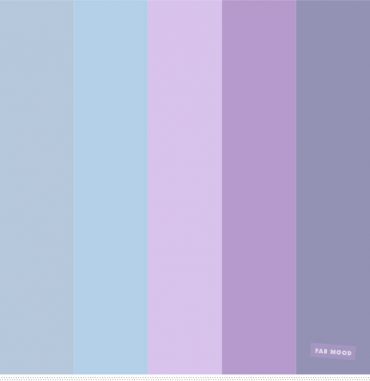 Shades of light blue and shades of lilac color scheme