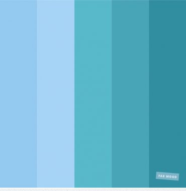 Color Inspiration : Light Blue , sky blue and green ocean color palette