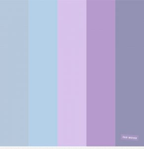 Color inspiration : Blue , lavender and lilac color palette