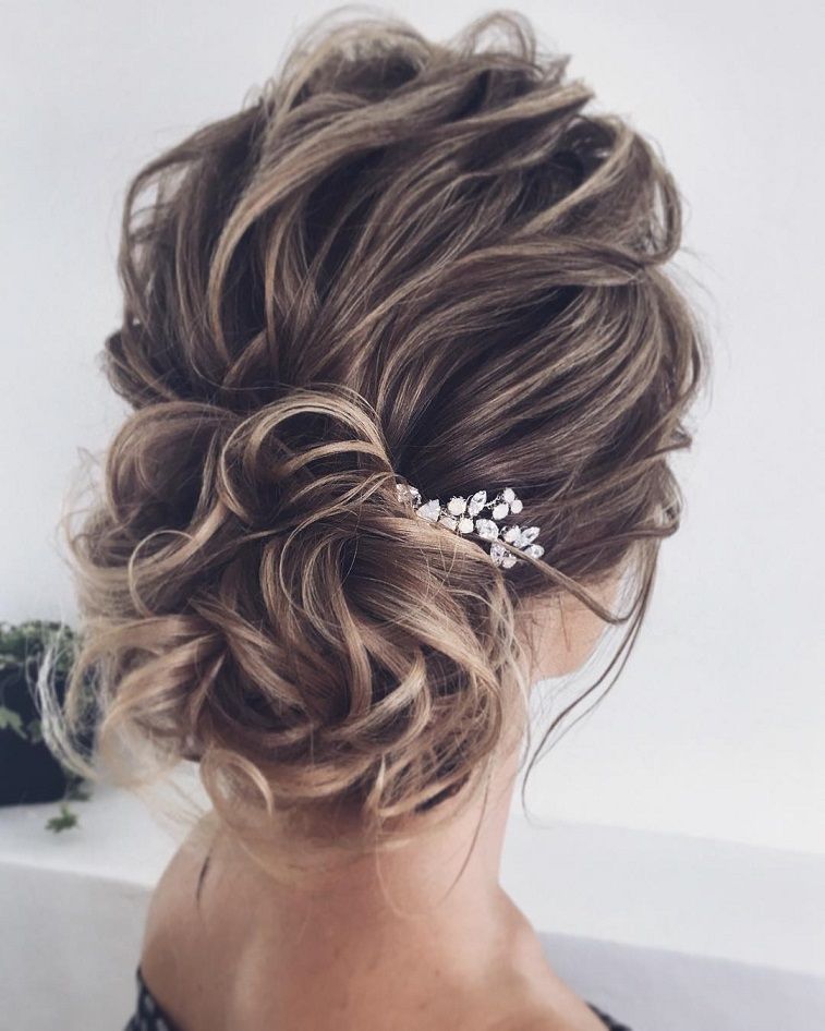 Gorgeous Updo Hairstyles For A Romantic Bride Beautiful Texture Bridal Updo Hairstyletextured 