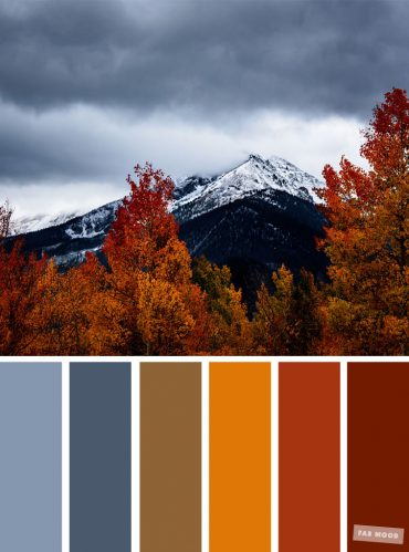 59 Pretty Autumn Color Schemes { Smokey + Orange }