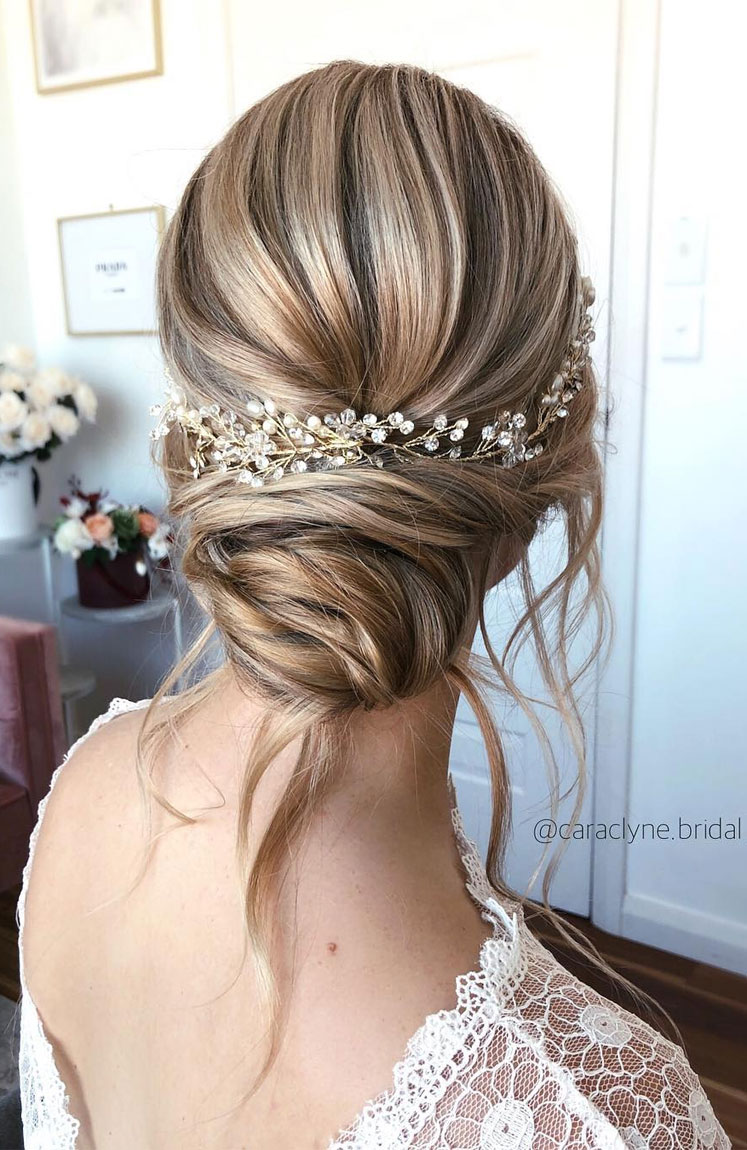 lovely updo hairstyle for reception bride - YouTube