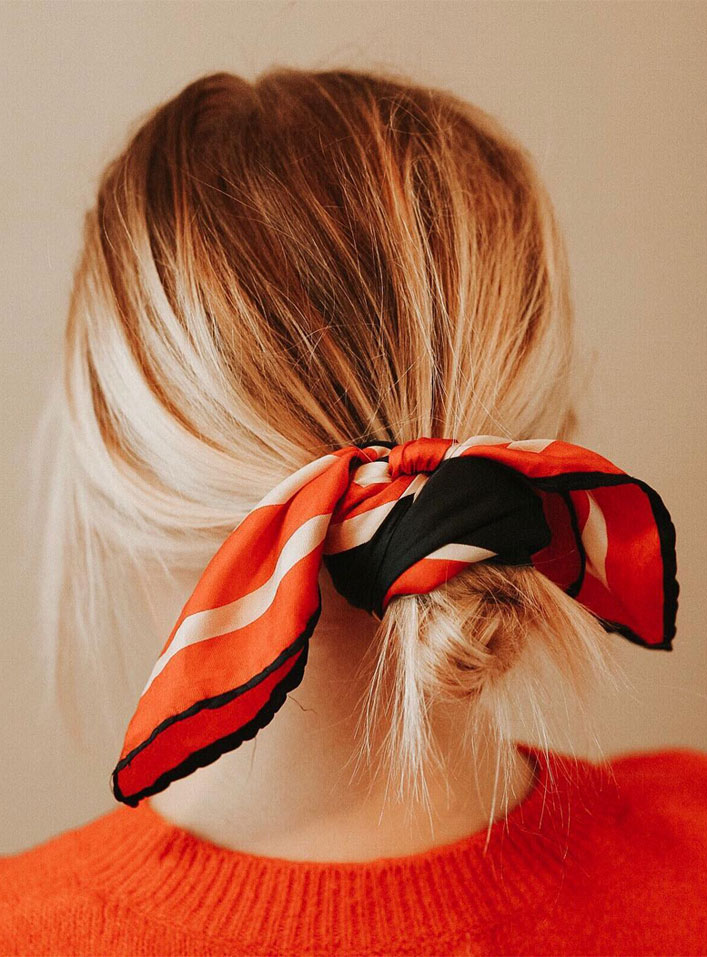 21 Pretty Ways To Wear A Scarf In Your Hair