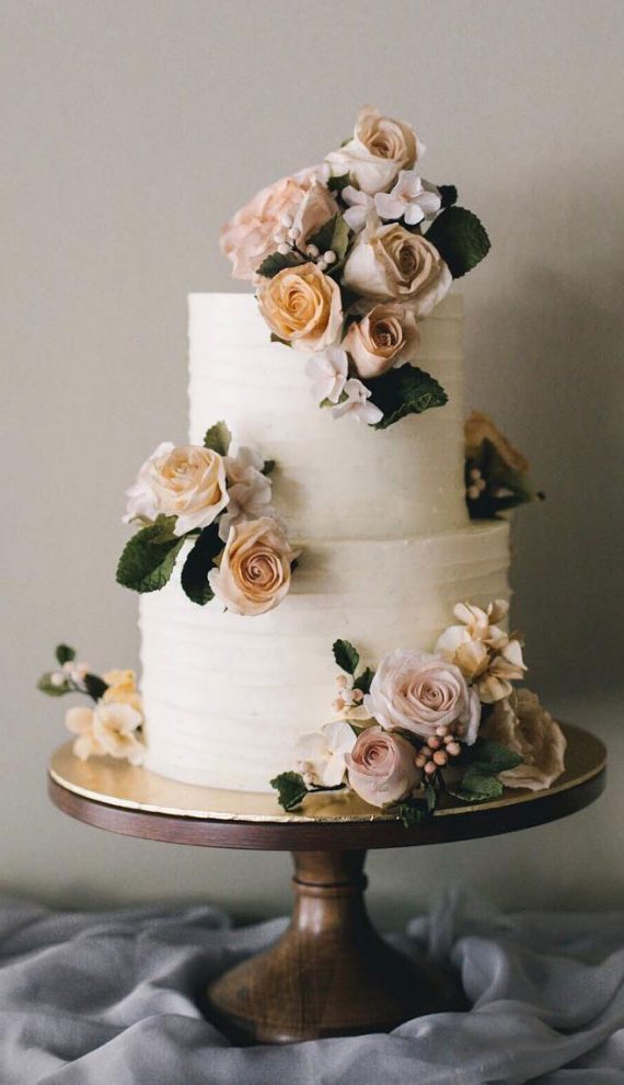 32 Jaw-dropping Pretty Wedding Cake Ideas