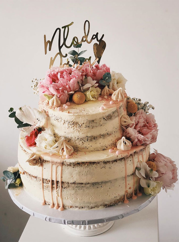 32 Jaw-Dropping Pretty Wedding Cake Ideas