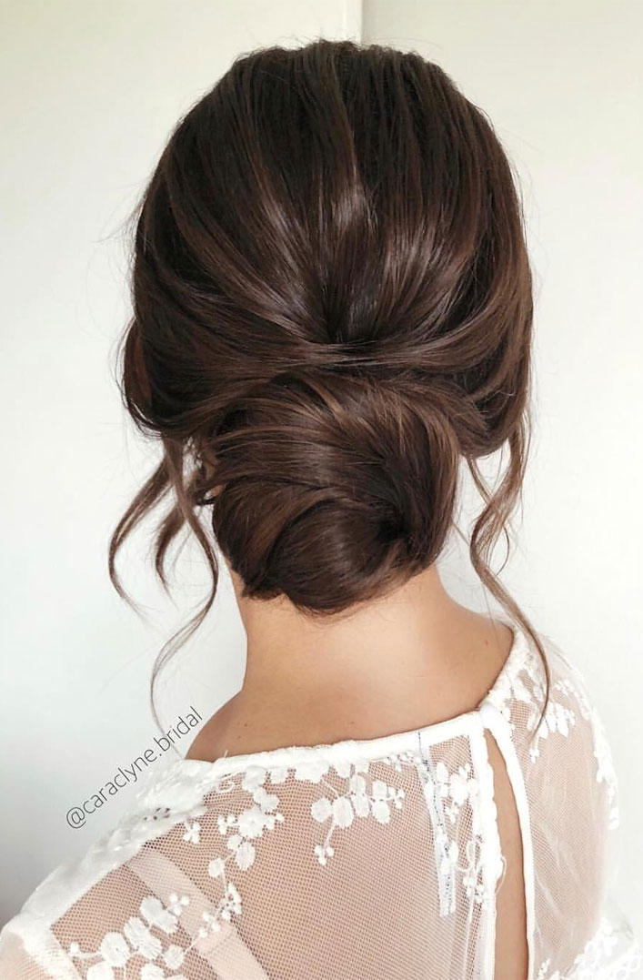 100 Prettiest Wedding Hairstyles For Ceremony And Reception Messy Updo Bridal Hairstyle Updo Hairstyles Wedding Hairstyles Weddinghair Hairstyles Updo Hairupstyle Chignon Braids Simplebun Fabmood Wedding Colors Wedding Themes Wedding