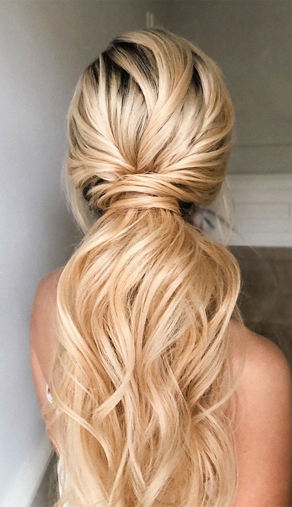 WEDDING PONYTAIL HAIRSTYLES THAT ARE WORTHY OF WALKING DOWN THE AISLE -  Beyond the Ponytail