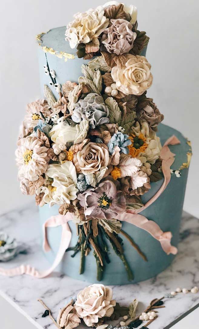 The 50 Most Beautiful Wedding Cakes – Blue wedding cake