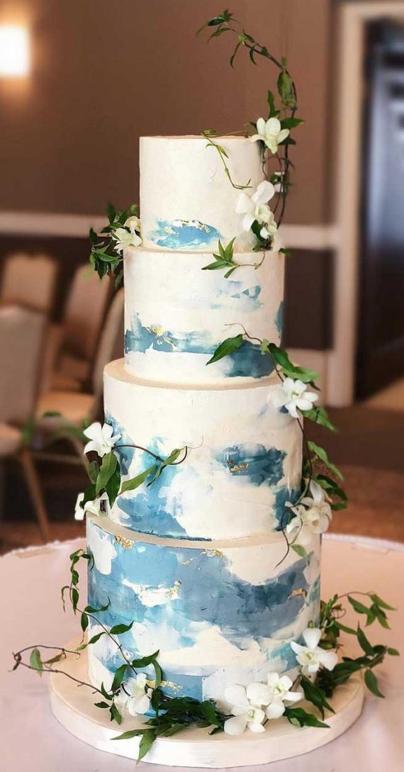 blue ombre wedding cake        
        <figure class=