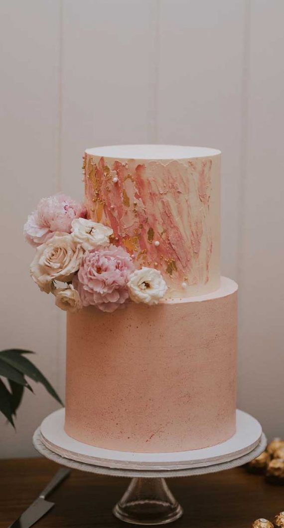 The 50 Most Beautiful Wedding Cakes – Beautiful Pink Wedding Cake with ...