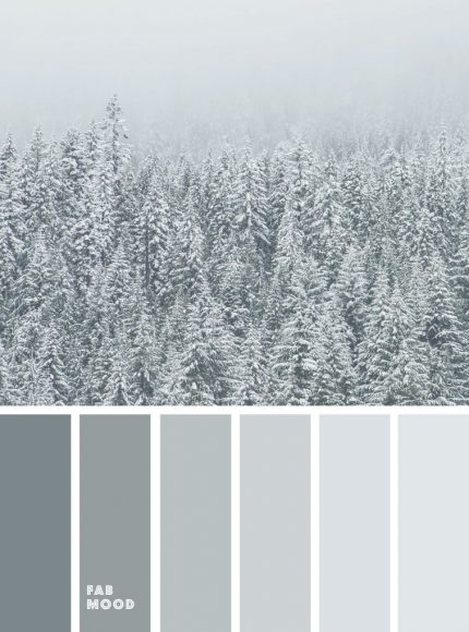 Misty grey green color palette