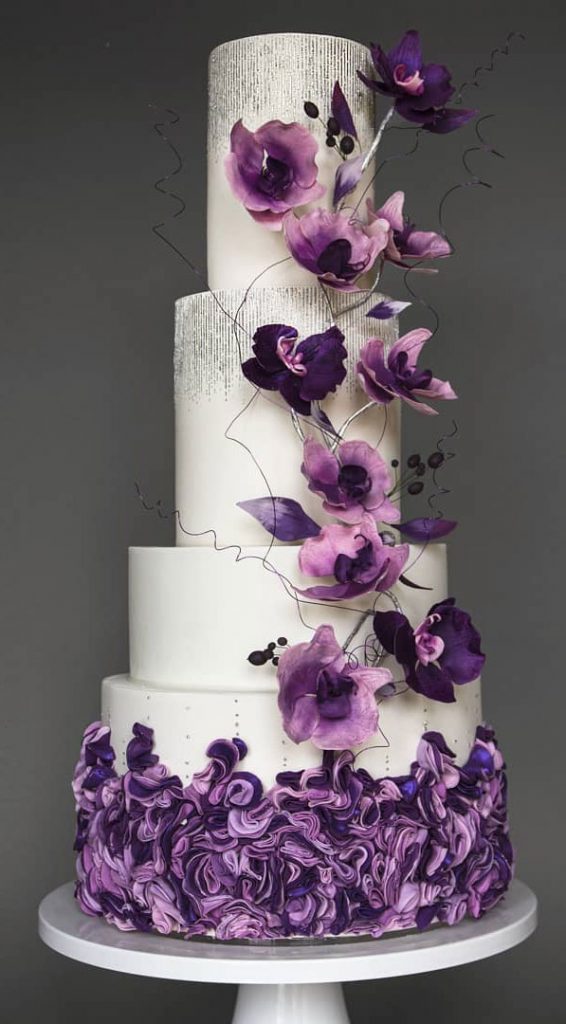 57 Pretty wedding cakes almost too pretty to cut