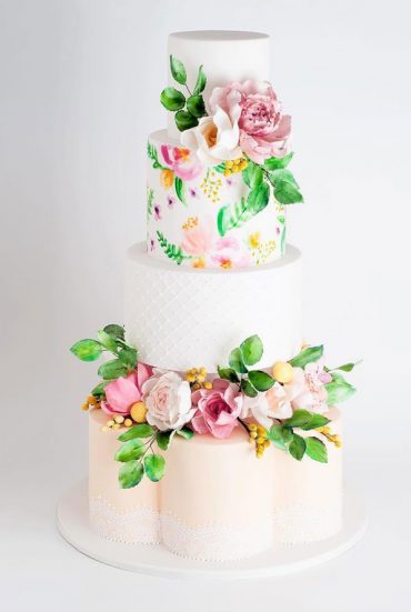 57 Pretty Wedding Cakes Almost Too Pretty To Cut