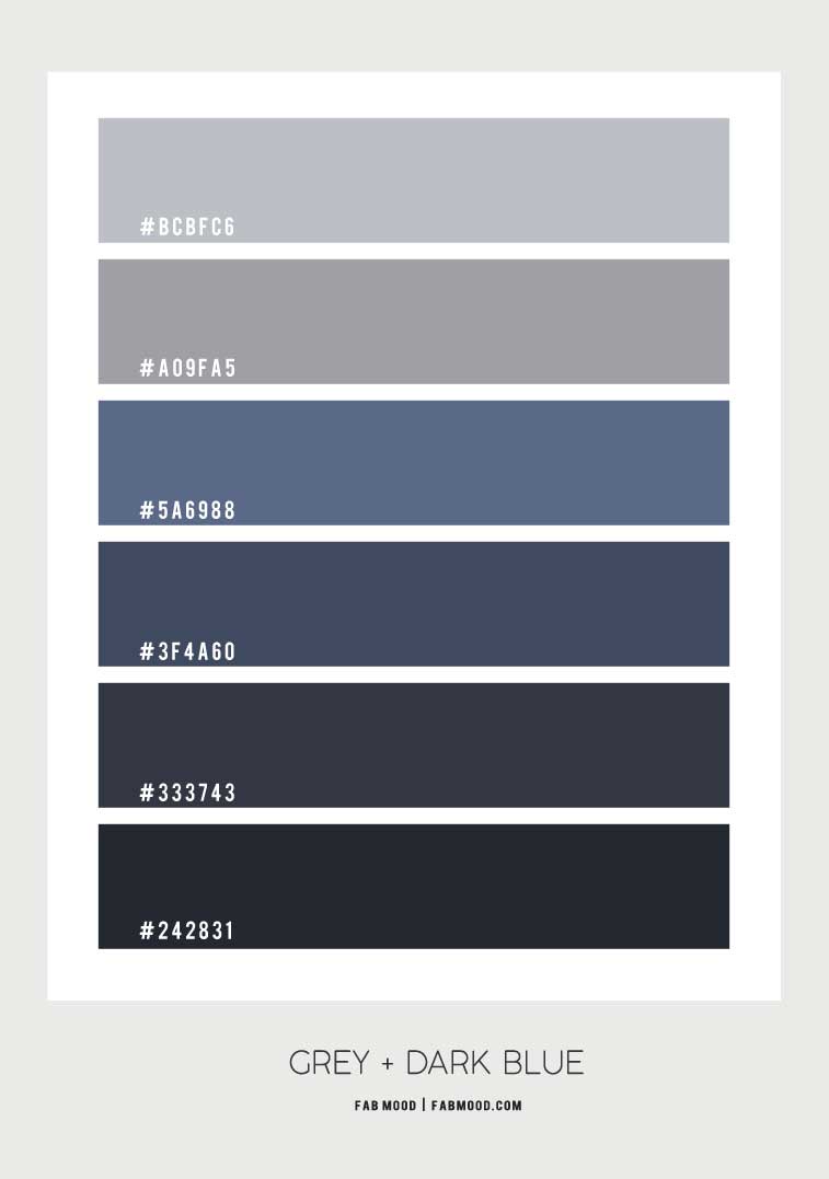 Dark Grey Blue Color